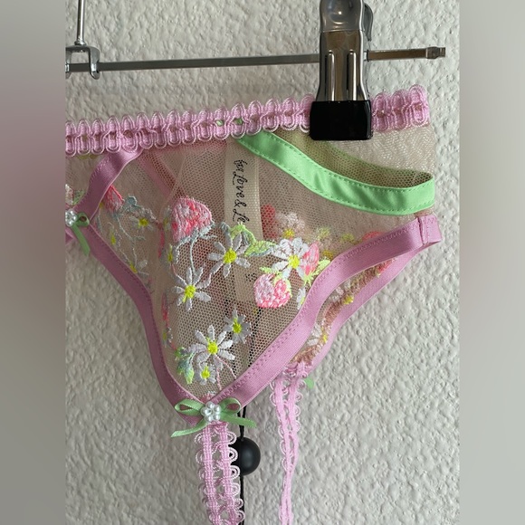 NWT For Love & Lemons Tutti Frutti Shimmer Garter - Picture 11 of 13